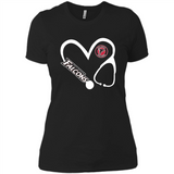 Stethoscope Heart Love Atlanta Falcons For Football Lovers