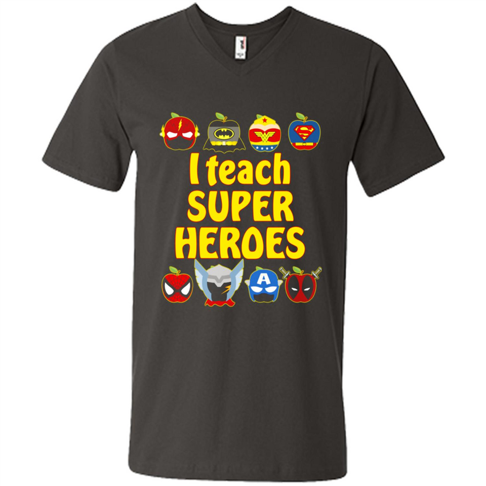 I Teach Super Heroes Funny Marvel - Men's V-Neck