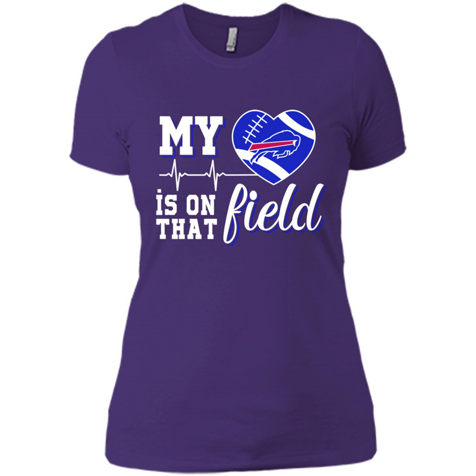 Buffalo Bills Football My Heart is on that Field - Ladies' Boyfriend T-Shirt