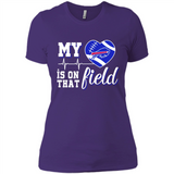 Buffalo Bills Football My Heart is on that Field - Ladies' Boyfriend T-Shirt