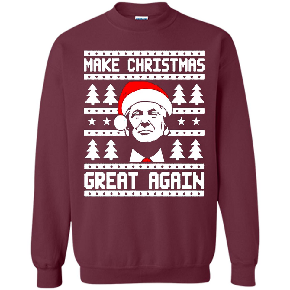 Fabulous Make Christmas Great Again Trump Ugly Christmas - Sweatshirt