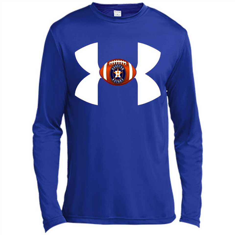 Houston Astros Under Armour Logo - Canvas Long Sleeve T-Shirt