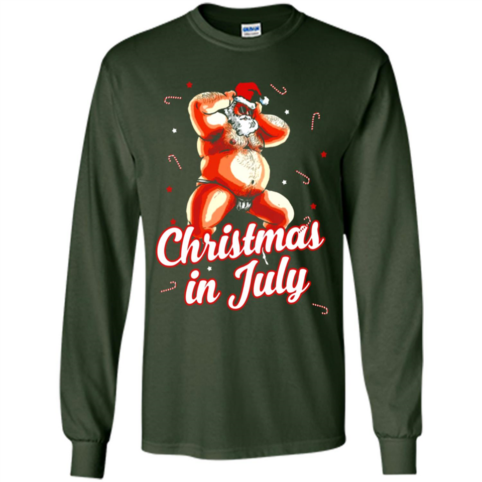 Christmas In July - Funny Dancing Santa - Long Sleeve T-Shirt