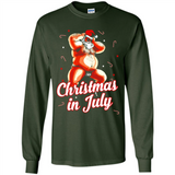 Christmas In July - Funny Dancing Santa - Long Sleeve T-Shirt