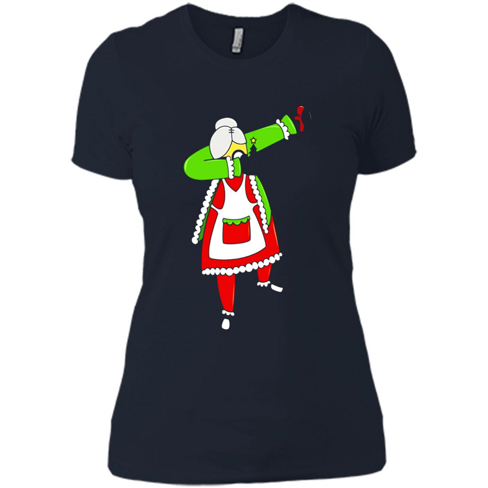 Funny Dabbing Mrs. Santa Claus Christmas Dab - Ladies' Boyfriend T-Shirt