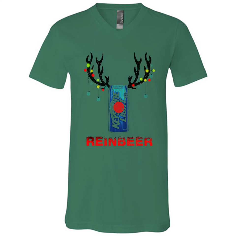 Keystone Light reinbeer Christmas - Canvas Unisex V-Neck