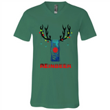 Keystone Light reinbeer Christmas - Canvas Unisex V-Neck