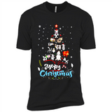 Christmas Ugly Sweater Animal Tree Pine Merry Christmas - Premium Short Sleeve T-Shirt