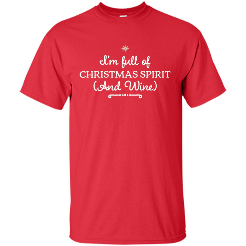 Christmas Tshirt for Women - Christmas Wine