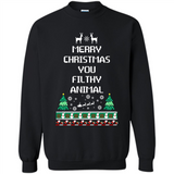 Merry Christmas You Filthy Animal Sweatshirt PINGPONG