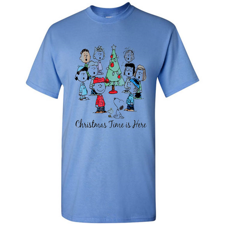 Snoopy Christmas Time Is Here Sporty T-Shirt - Shirt