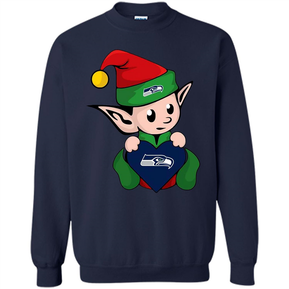 Seattle Seahawks ELF Elves Grinch Santa Claus