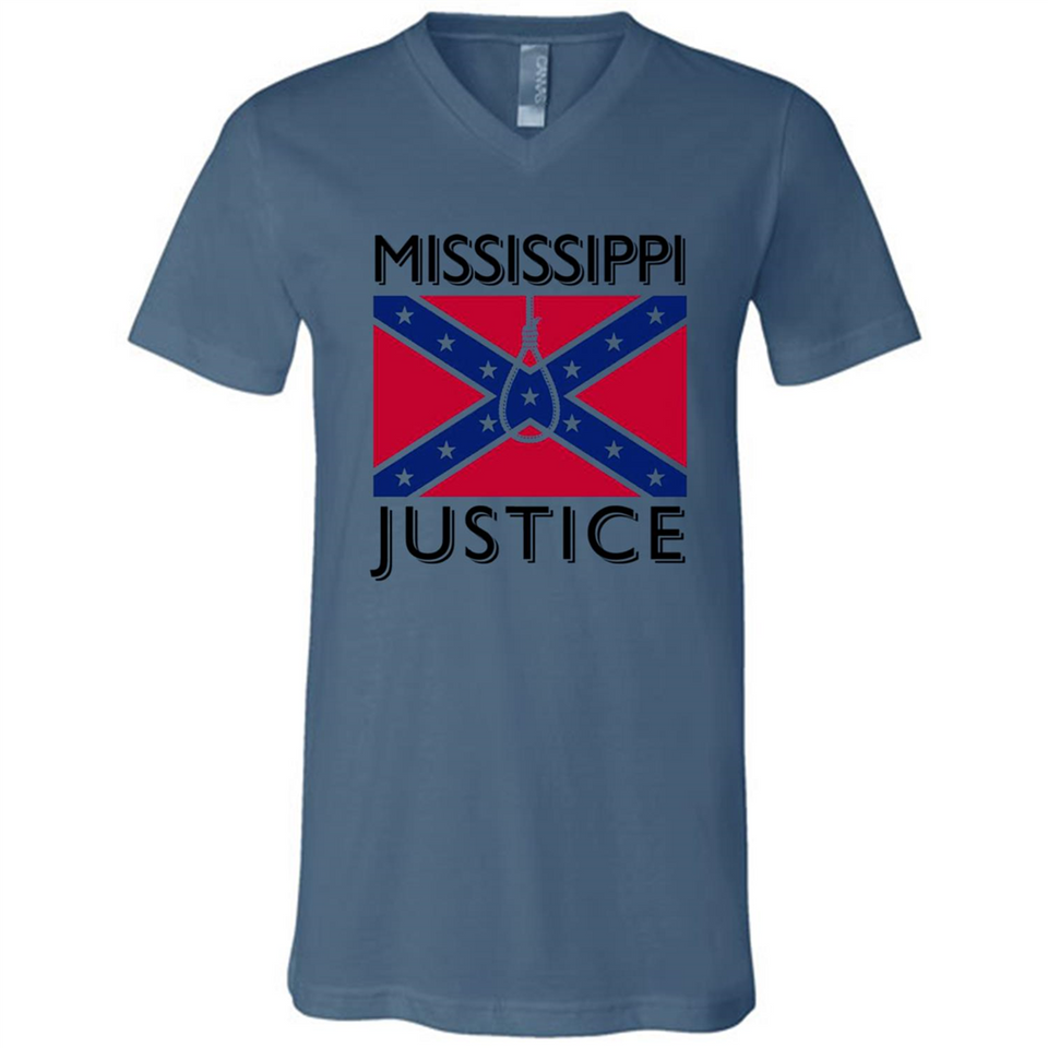 Mississippi Justice - Canvas Unisex V-Neck