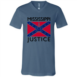 Mississippi Justice - Canvas Unisex V-Neck
