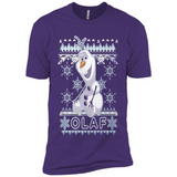 Olaf frozen ugly christmas sweater - Premium Short Sleeve T-Shirt
