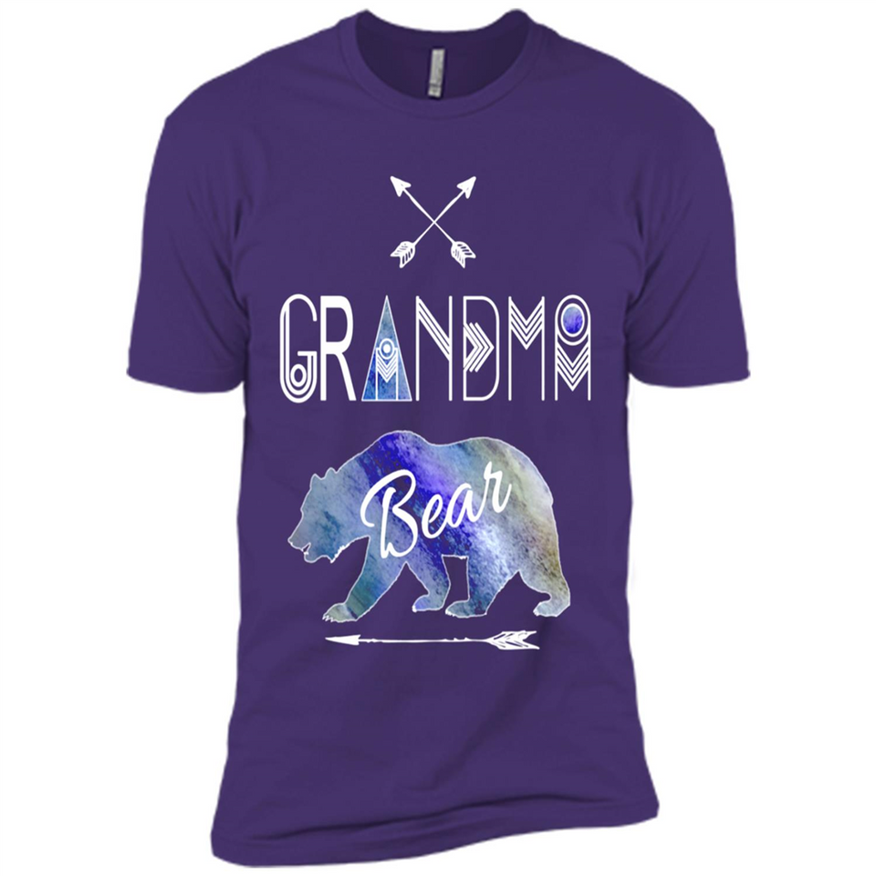 Grandma Bear Shirt Tribal Family Vacation & Camping Tee - Premium Short Sleeve T-Shirt