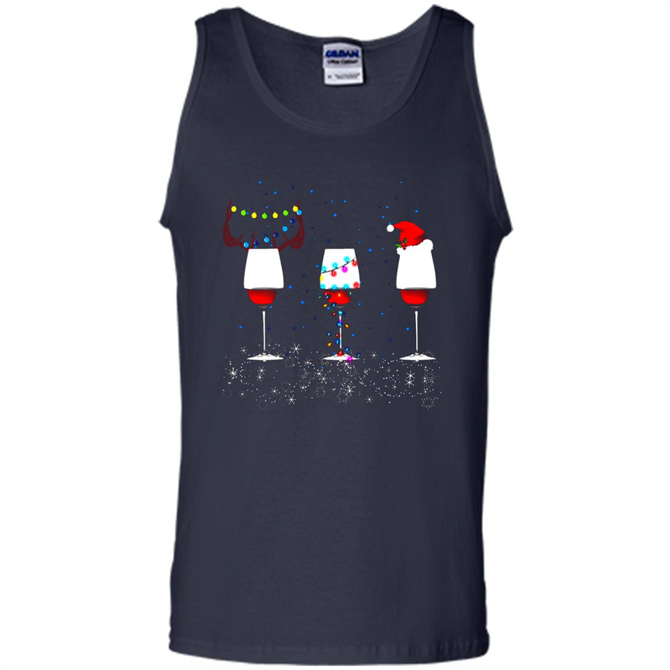 Christmas Red Wine Funny Merry Xmas Sweatshirt - Tank Top