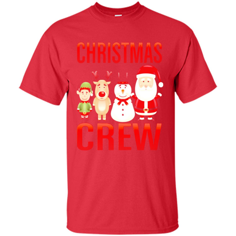 CHRISTMAS CREW Shirt X-mas Santa Snowman Reindeer Elf - Shirt
