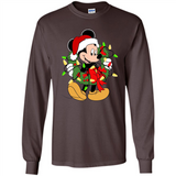 Disney Mickey Mouse Christmas Lights Sweatshirt - Long Sleeve T-Shirt