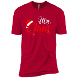 Mrs. Claus Santa Claus Merry Xmas T-Shirt - Premium Short Sleeve T-Shirt
