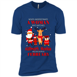 Never Underestimate A February Woman Watches Hallmark Movies Sweatshirt PINGPONG