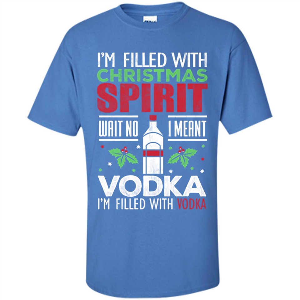 Christmas Gift Shirt Christmas Spirit Vodka Santa - Shirt