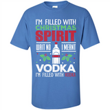 Christmas Gift Shirt Christmas Spirit Vodka Santa - Shirt