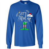 Let's Get Elfed Up Funny Drinking Wine Christmas Elf PINGPONG