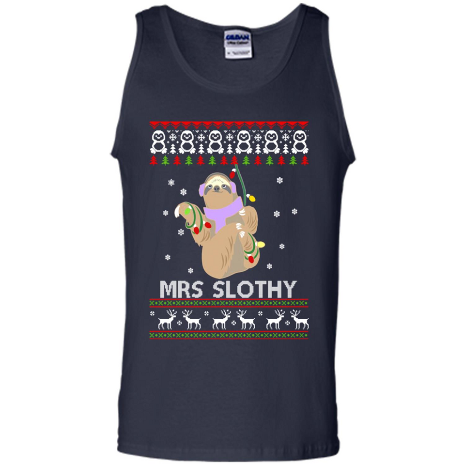 Mrs Slothy Christmas - Tank Top