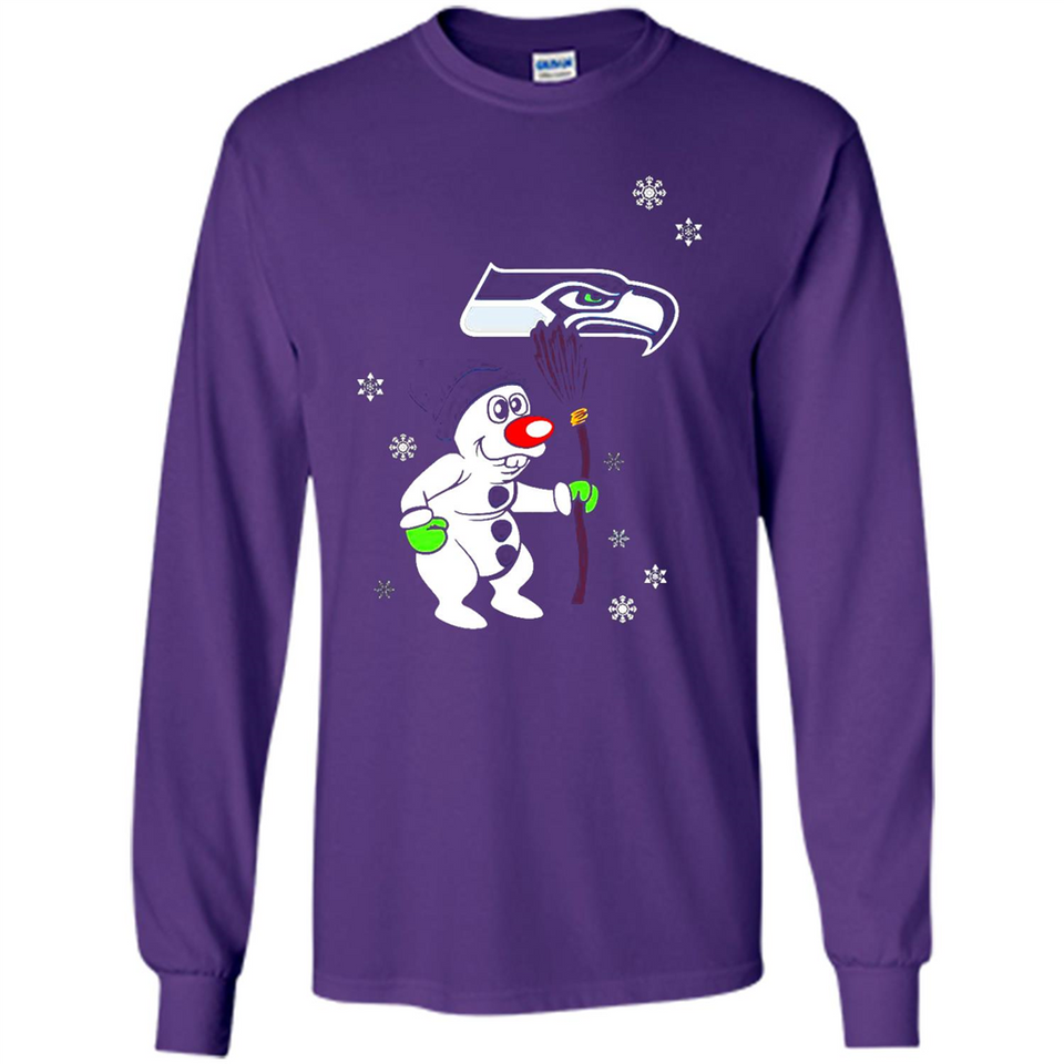 Seattle Seahawks Snowman