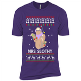 Mrs Slothy Christmas - Premium Short Sleeve T-Shirt