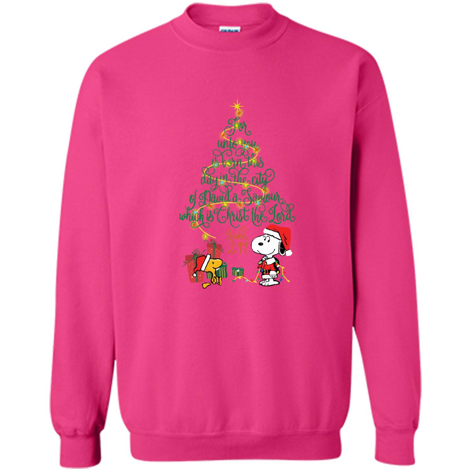 Snoopy-Woodstock-Christmas-tree-for-unto-you-is-born-this-day