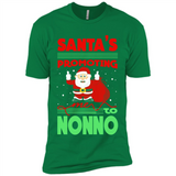 Santa's Promoting Me To Nonno - Premium Short Sleeve T-Shirt