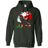 Merry Christmas Santa Claus With Big Dog sweater PINGPONG