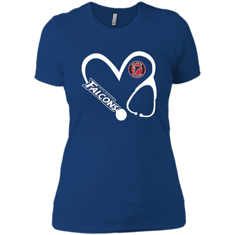 Stethoscope Heart Love Atlanta Falcons For Football Lovers