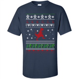 Dinosaur and Santa Ugly Christmas Sweater - Shirt