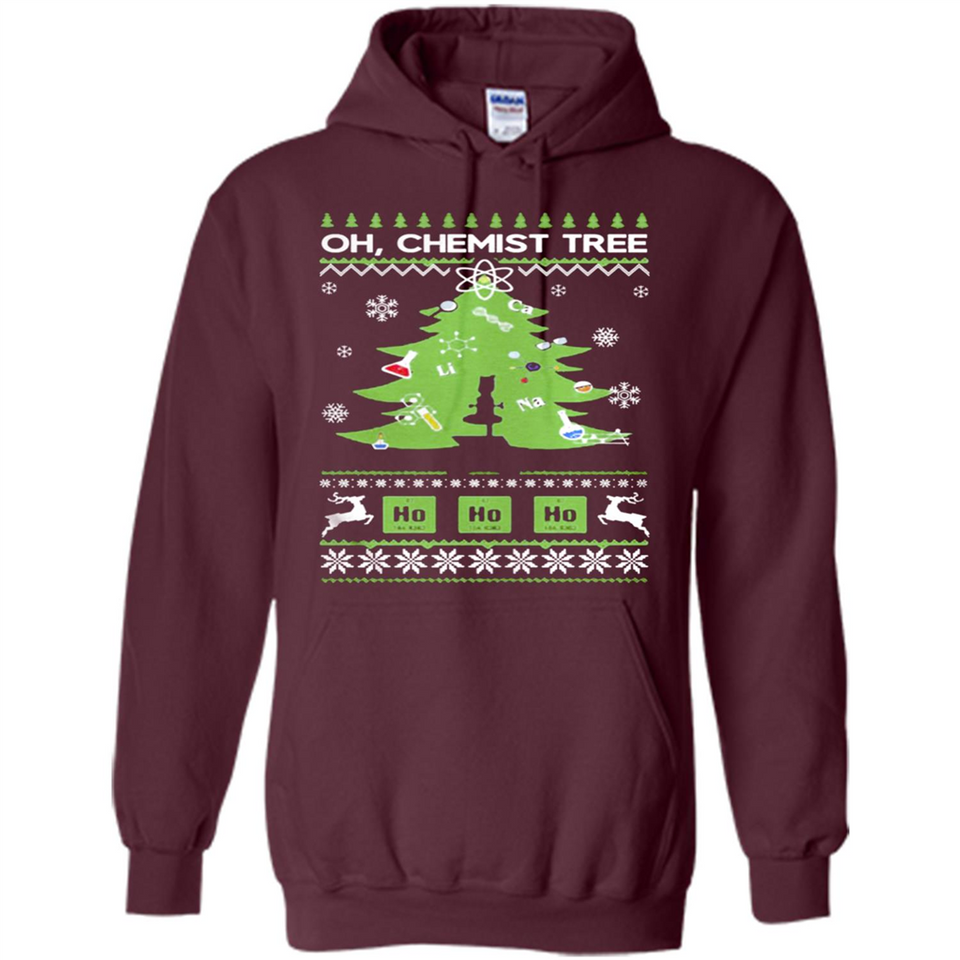 Oh Chemist Tree Ugly Christmas Sweater - Hoodie