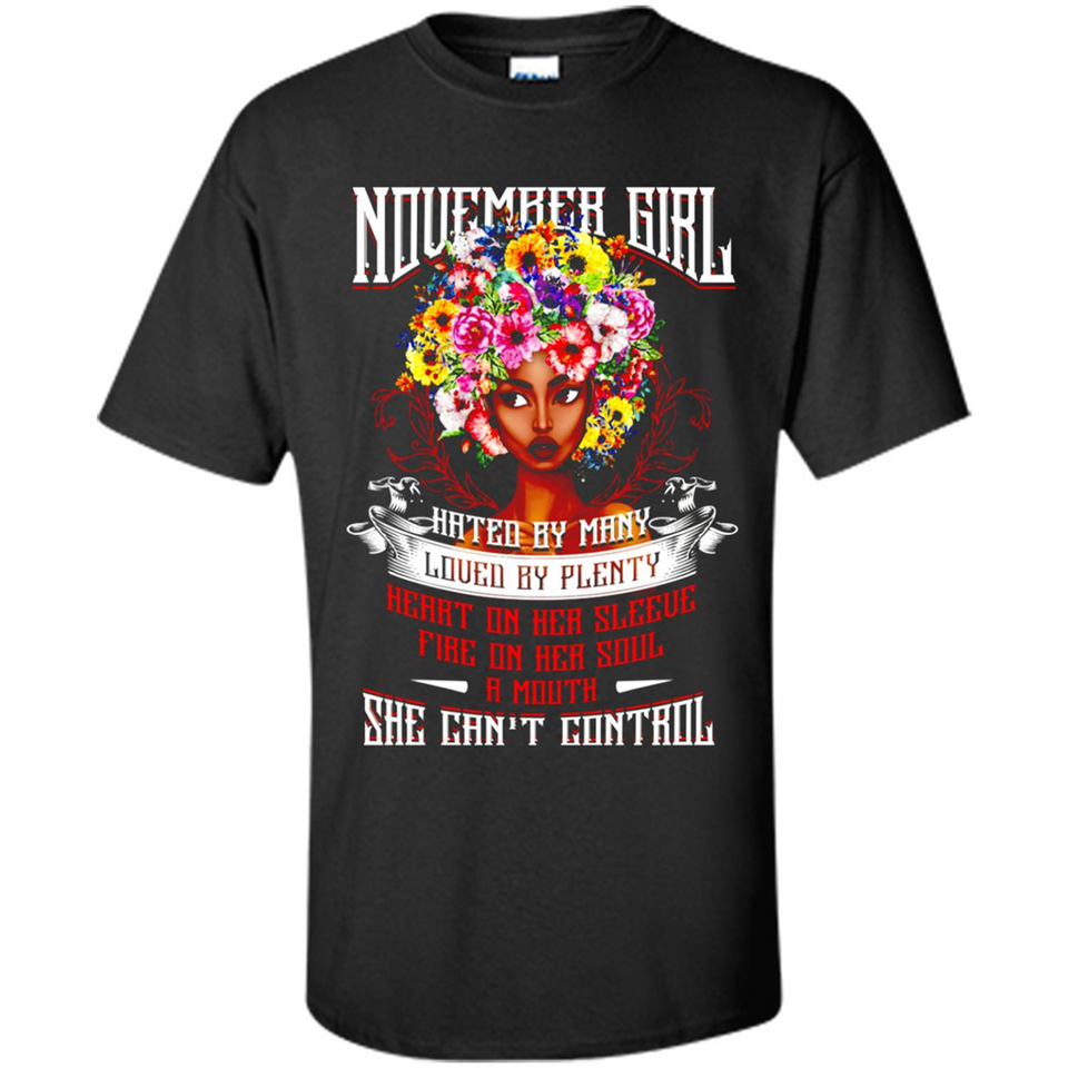 November Girl Flower - Shirt