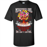 November Girl Flower - Shirt