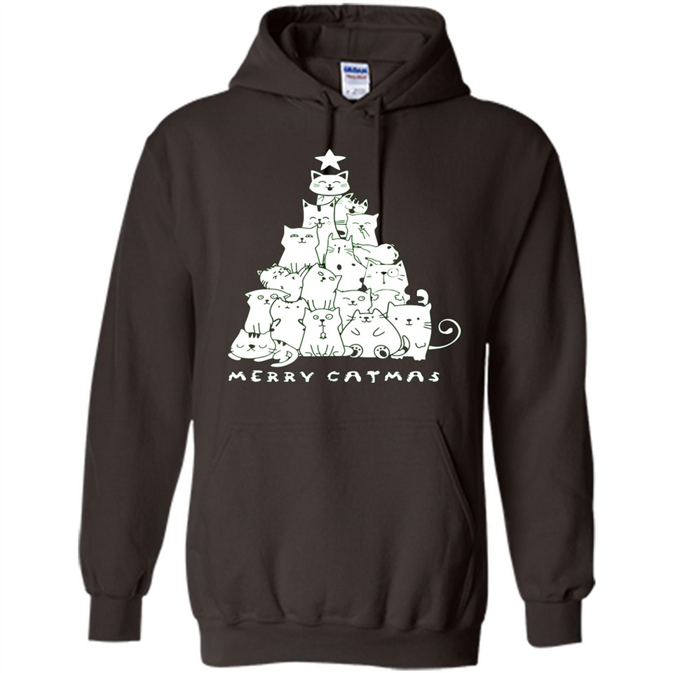 Merry Catmas - Merry Christmas Cat Lover Mug PINGPONG - Hoodie