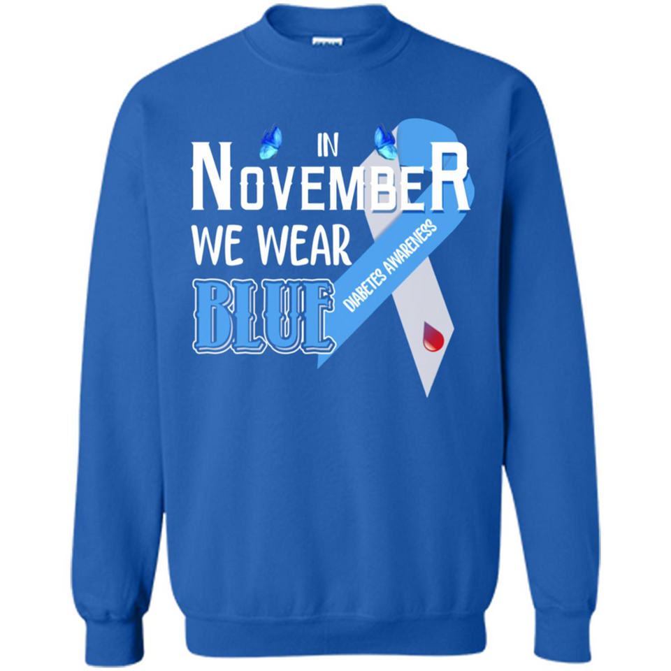 November We Wear Blue Diabetes Awareness