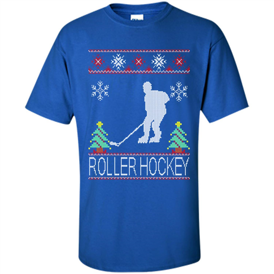 roller hockey Christmas ugly