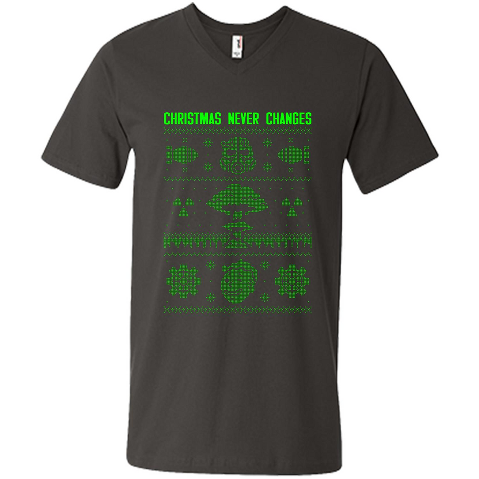 Christmas Ugly Sweater Christmas Never Changes Star Wars - Men's V-Neck