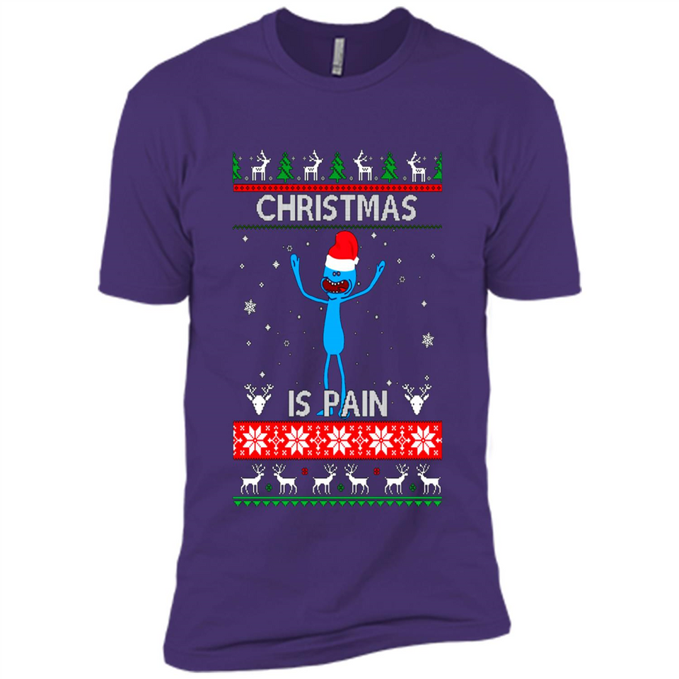 Mr Meeseeks Christmas Is Pain – Rick and Morty Christmas Sweater PINGPONG