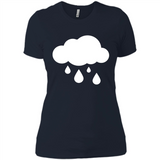 Rain Graphic Funny Black mugs PINGPONG - Ladies' Boyfriend T-Shirt