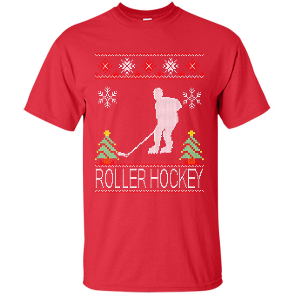 roller hockey Christmas ugly