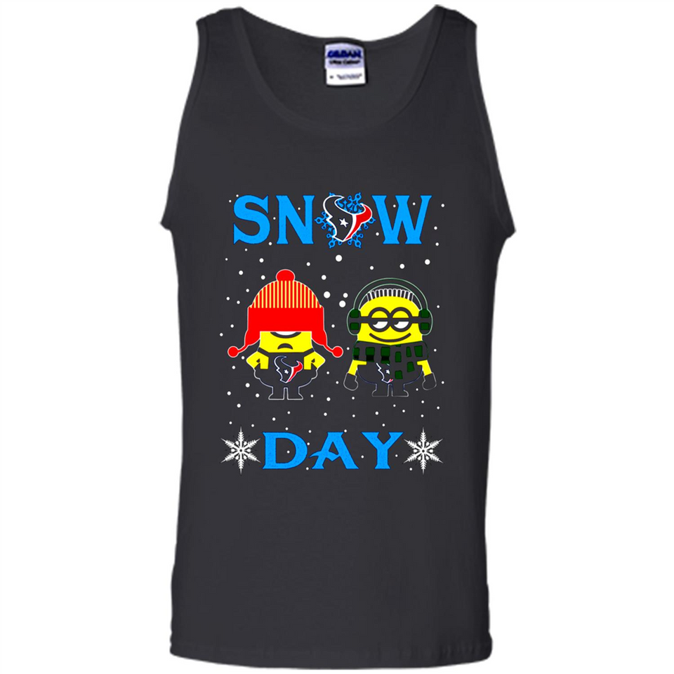 Snow Day Shirt For Houston Texans Vs Minion Fans pingpong