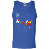 Christmas Unicorn Rudolph and Santa - Tank Top