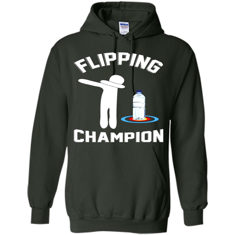 Water Bottle Flipping Tshirt Dabbing Flipping Champion - Hoodie