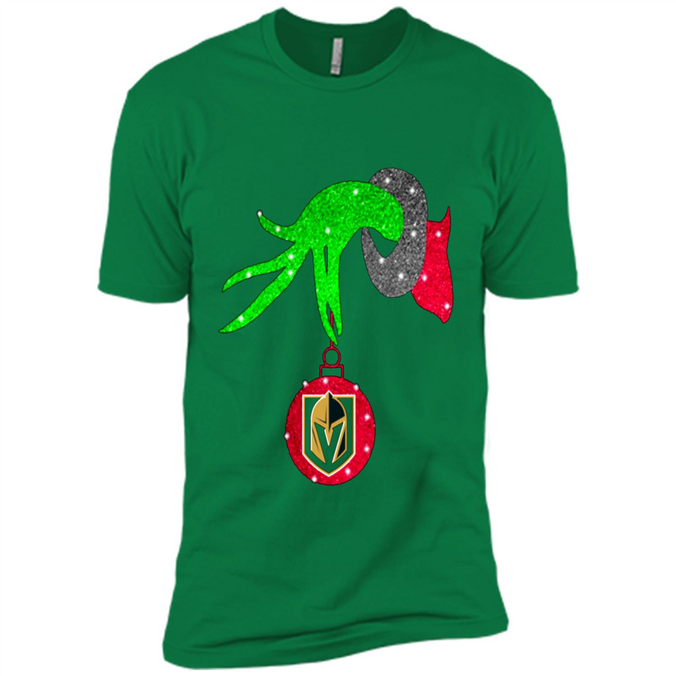 GRINCH HAND HOLDING GOLDEN KNIGHTS GLITTER CHRISTMAS PINGPONG